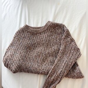 Universal Thread Brown Ribbed Sweater